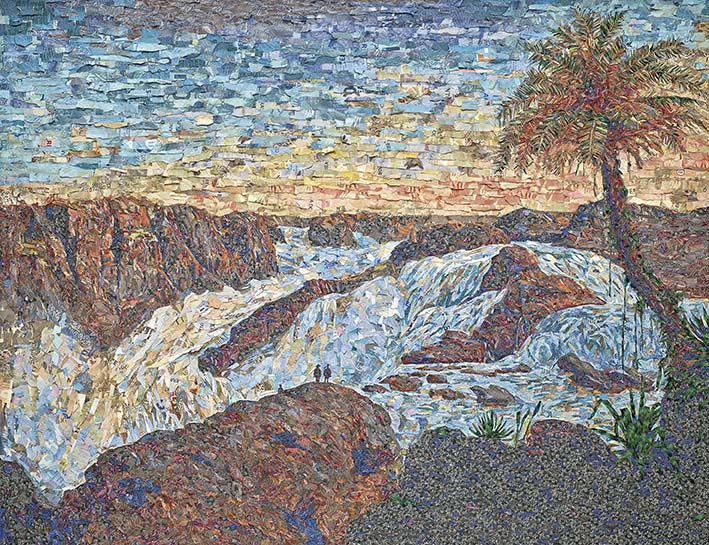 56978 Vik Muniz Cachoeira De Paulo Afonso. 1850, A Partir De E. F. Schute (série Dinheiro Vivo) 2023 Impressão Jato De Tinta Em Papel Archival Ed 26