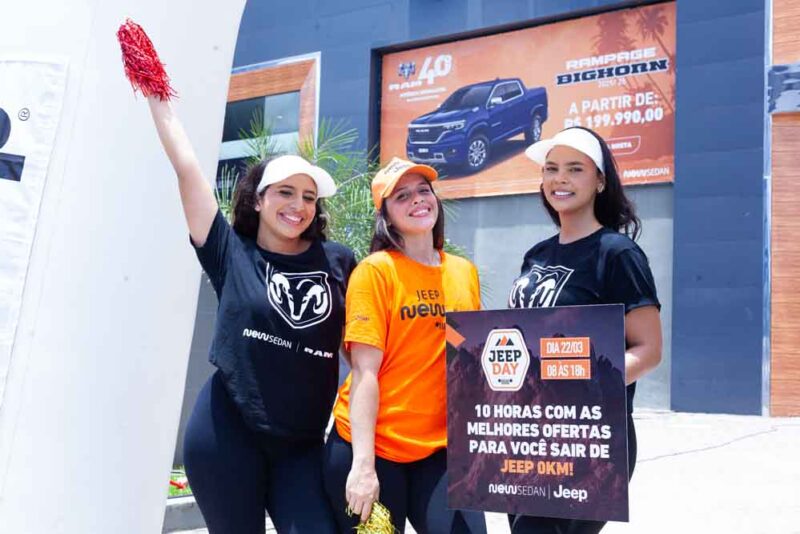 Condições exclusivas - Newsedan reúne clientes em ação especial com as marcas Jeep e RAM