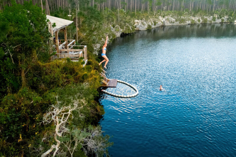 Captain Bill's Blue Hole Em Andros Crédito Bahamas Ministry Of Tourism, Investments And Aviation (bmotia)